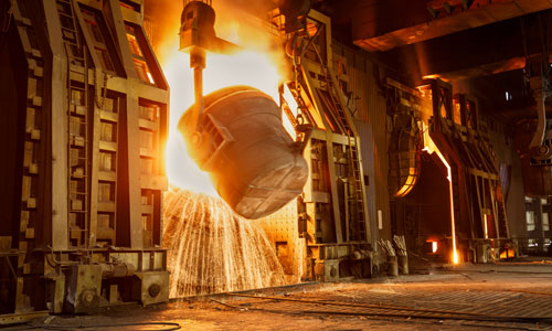 Blast furnaces, steelworks