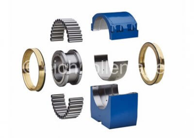 Split continuous casting bearing